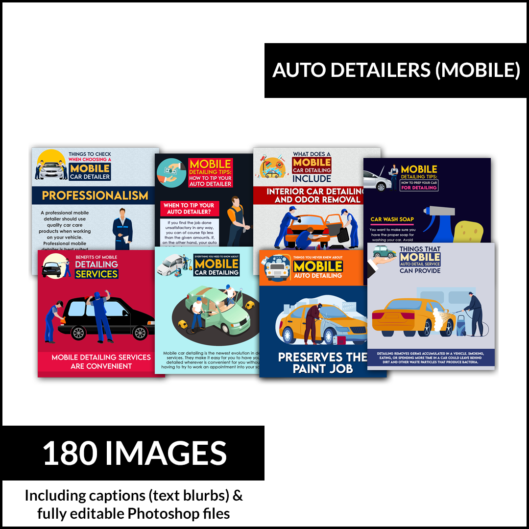 Local Social Posts: Auto Detailers (Mobile) Edition