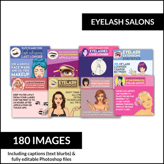 Local Social Posts: Eyelash Salons Edition