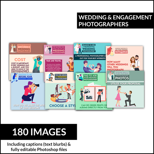 Local Social Posts: Wedding & Engagement Photographers Edition